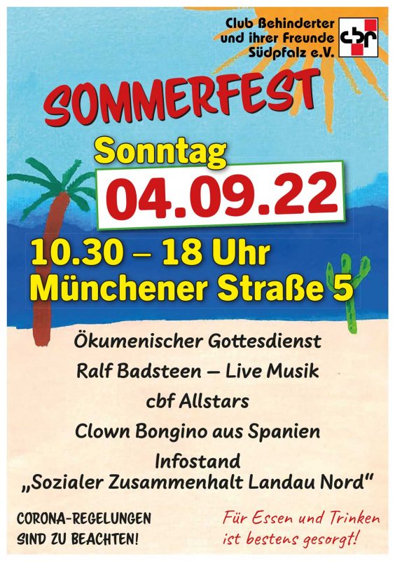 cbf Sommerfest 2022 Flyer
